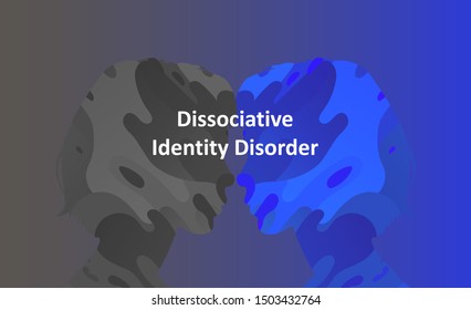 Dissociative Identity Disorder Vector Concept.