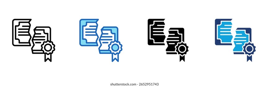 Dissolution Of Firm icon Multi Style Vector Illustration
