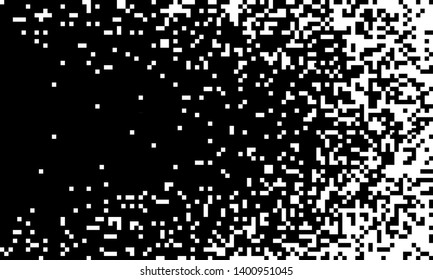 Dissolved filled square dotted vector icon with disintegration effect. Vector rectangle elements are grouped. Isolated on white background. 