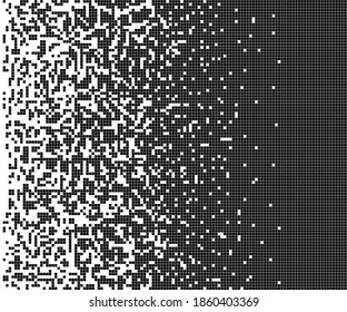 Dissolved filled square dotted. Vector illustration. Eps 10.