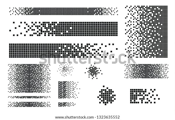 Dissolved filled square dotted vector icon\
with disintegration effect. Vector rectangle elements are grouped.\
Isolated on white\
background.