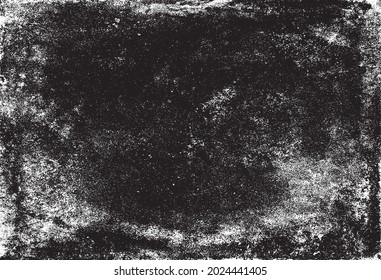 Disstressed black and white texture vector. Grunge overlay background. Black on white background. EPS10.