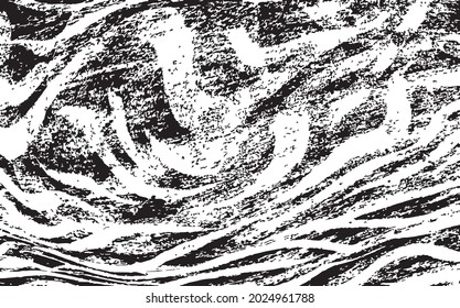 Disstressed black and white texture vector. Grunge overlay background. Black on white background. EPS10.