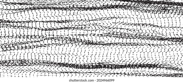 Vector de textura en blanco y negro desestresado. Fondo superpuesto grueso. Negro sobre fondo blanco. EPS10.