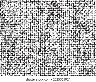 Vector de textura en blanco y negro desestresado. Fondo superpuesto grueso. Negro sobre fondo blanco. EPS10.