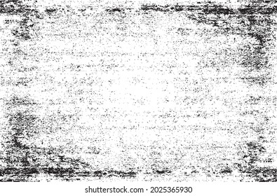 Vector de textura en blanco y negro desestresado. Fondo superpuesto grueso. Negro sobre fondo blanco. EPS10.