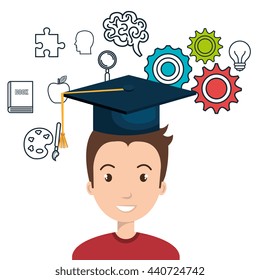 distance education design, vector illustration eps10 graphic 