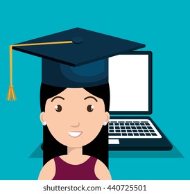 distance education design, vector illustration eps10 graphic 