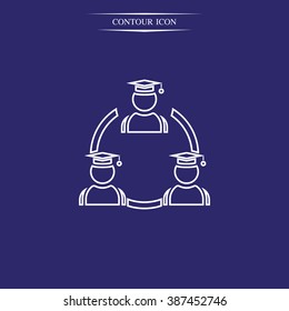 Distance education icon.