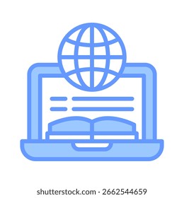Elemento De Ícone De Educação À Distância Para Design