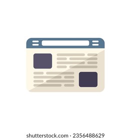 Icono de educación a distancia vector plano. Estudio en línea. Escolar universitario aislado