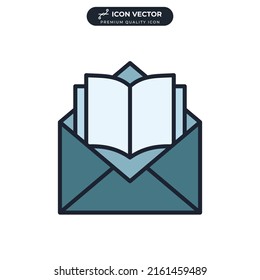 distance education icon symbol template for graphic and web design collection logo vector illustration