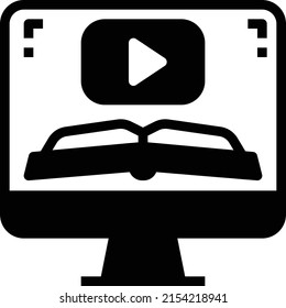 Fernunterricht Symbol, Vektorgrafik