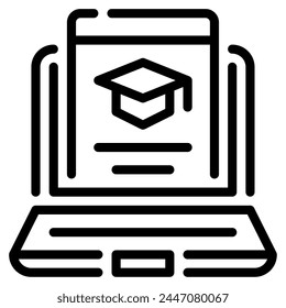 Distance Education Icon for web, app, infographic, etc