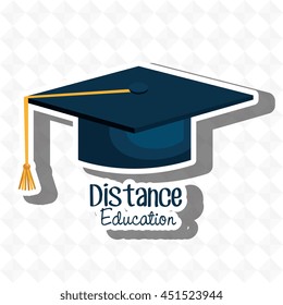 distance education isolated icon design, vector illustration  graphic 