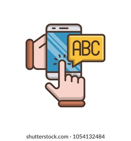 Distance education vector icon