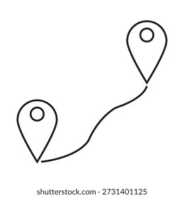 distance icon illustration element design