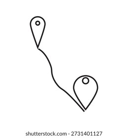 distance icon illustration element design