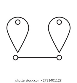 distance icon illustration element design