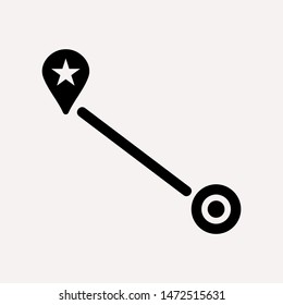 distance icon illustration isolated vector sign symbol