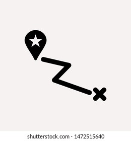 distance icon illustration isolated vector sign symbol