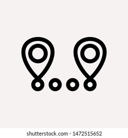 distance icon illustration isolated vector sign symbol