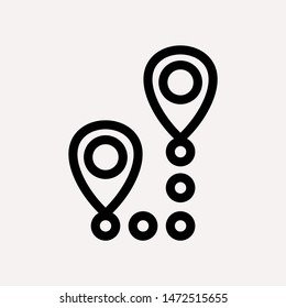 distance icon illustration isolated vector sign symbol