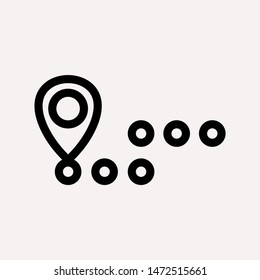 distance icon illustration isolated vector sign symbol