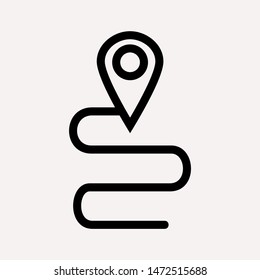 distance icon illustration isolated vector sign symbol