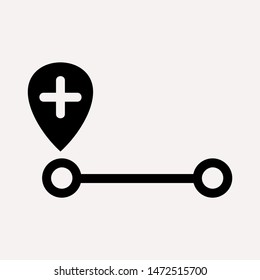 distance icon illustration isolated vector sign symbol