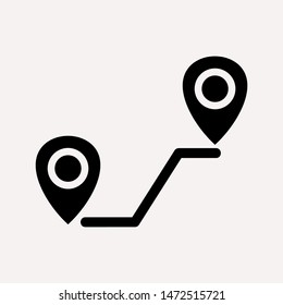 distance icon illustration isolated vector sign symbol