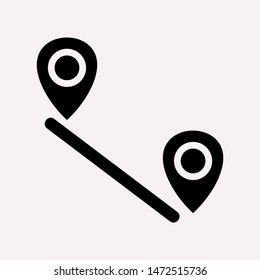 distance icon illustration isolated vector sign symbol