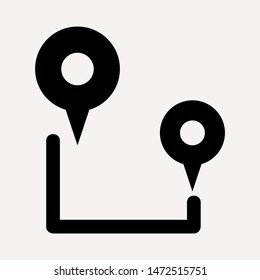 distance icon illustration isolated vector sign symbol