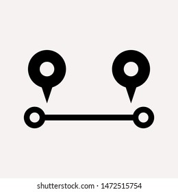distance icon illustration isolated vector sign symbol