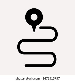 distance icon illustration isolated vector sign symbol