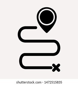 distance icon illustration isolated vector sign symbol