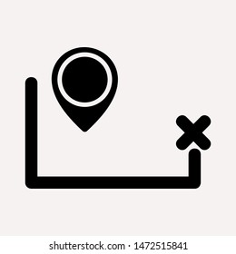 distance icon illustration isolated vector sign symbol
