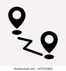 distance icon illustration isolated vector sign symbol