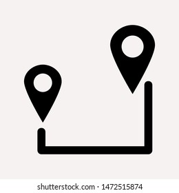 distance icon illustration isolated vector sign symbol