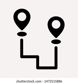 distance icon illustration isolated vector sign symbol