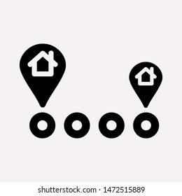 distance icon illustration isolated vector sign symbol