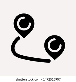 distance icon illustration isolated vector sign symbol