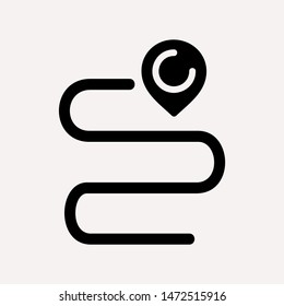 distance icon illustration isolated vector sign symbol