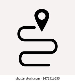 distance icon illustration isolated vector sign symbol