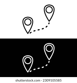 distance icon illustration isolated vector sign symbol