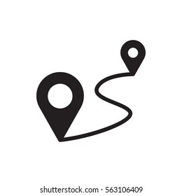 distance icon illustration isolated vector sign symbol