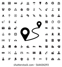 Distance Icon Illustration Isolated Vector Sign Stock Vector (Royalty ...