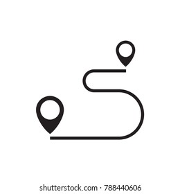 distance icon illustration isolated vector sign symbol