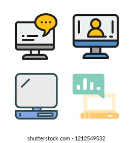 distance icon set. vector set about computer icons set.