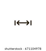 distance icon. sign design
